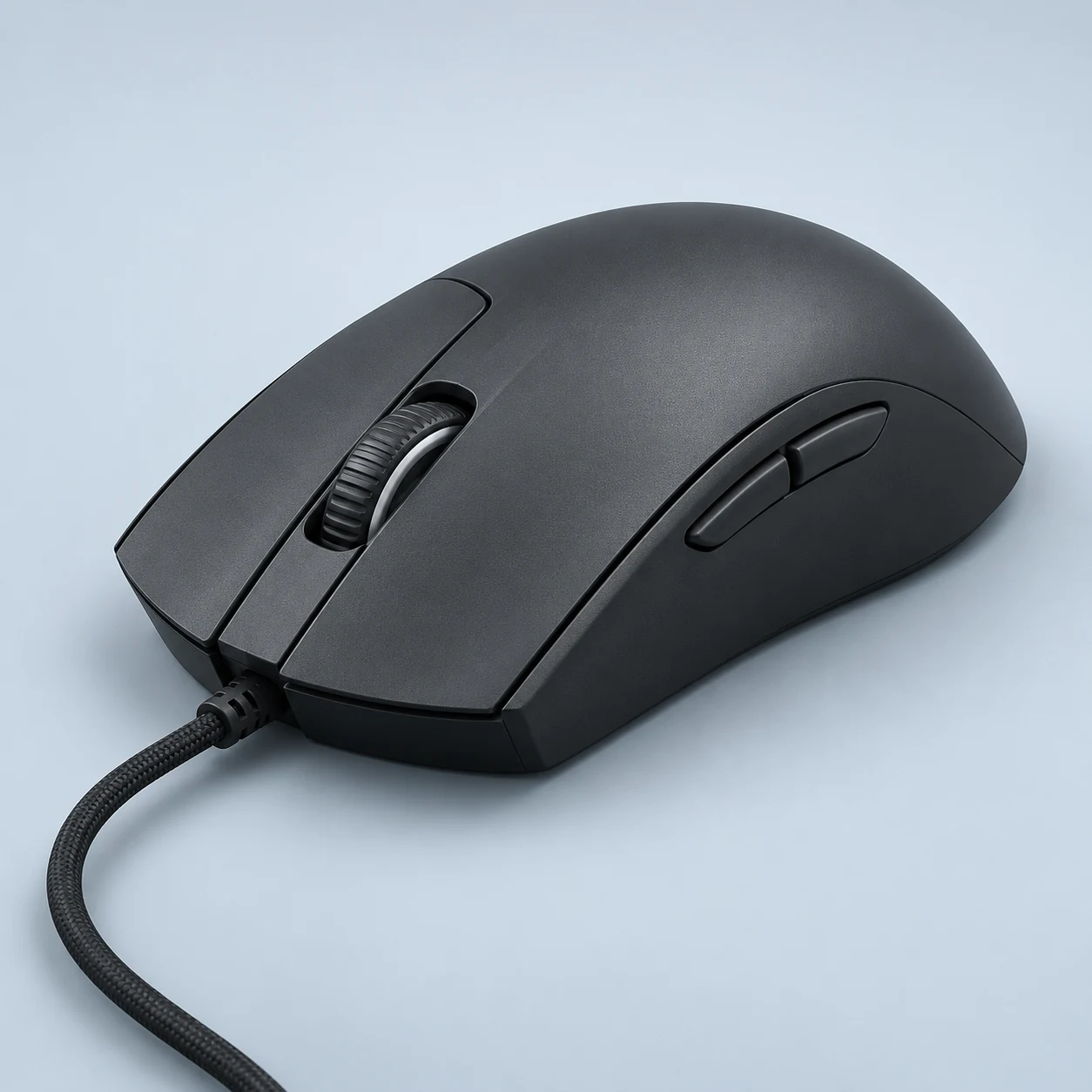 AI illustration of HyperX Pulsefire Haste 2 (Wired); visual reference, not an official product photo