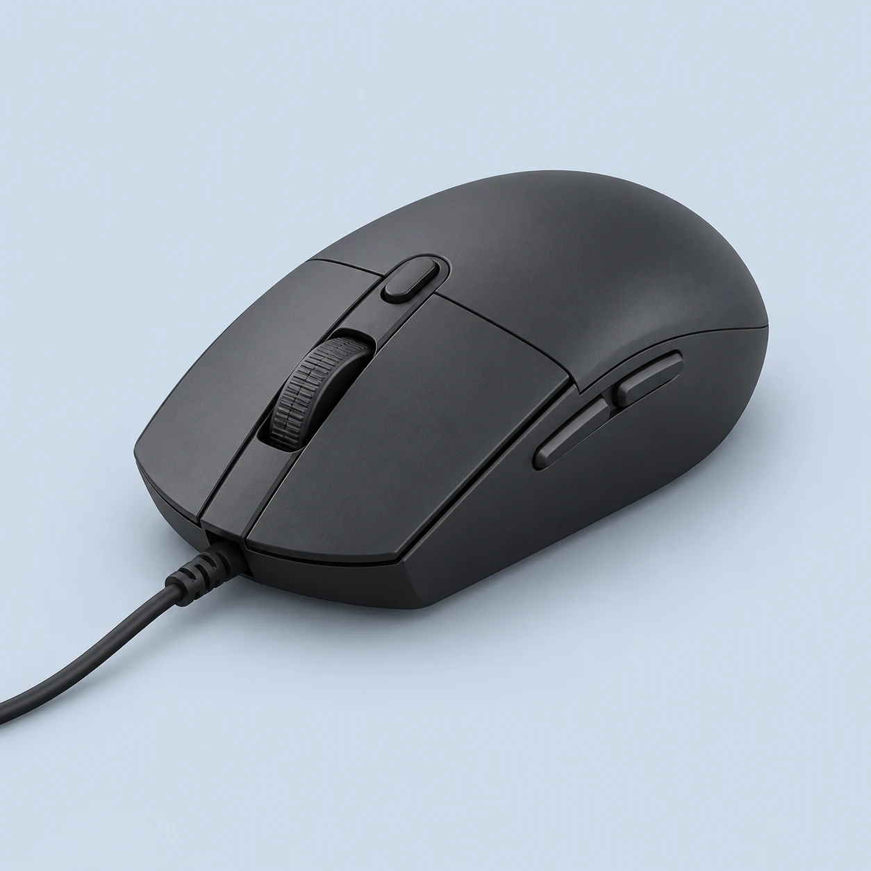 AI illustration of Logitech G G203 LIGHTSYNC; visual reference, not an official product photo
