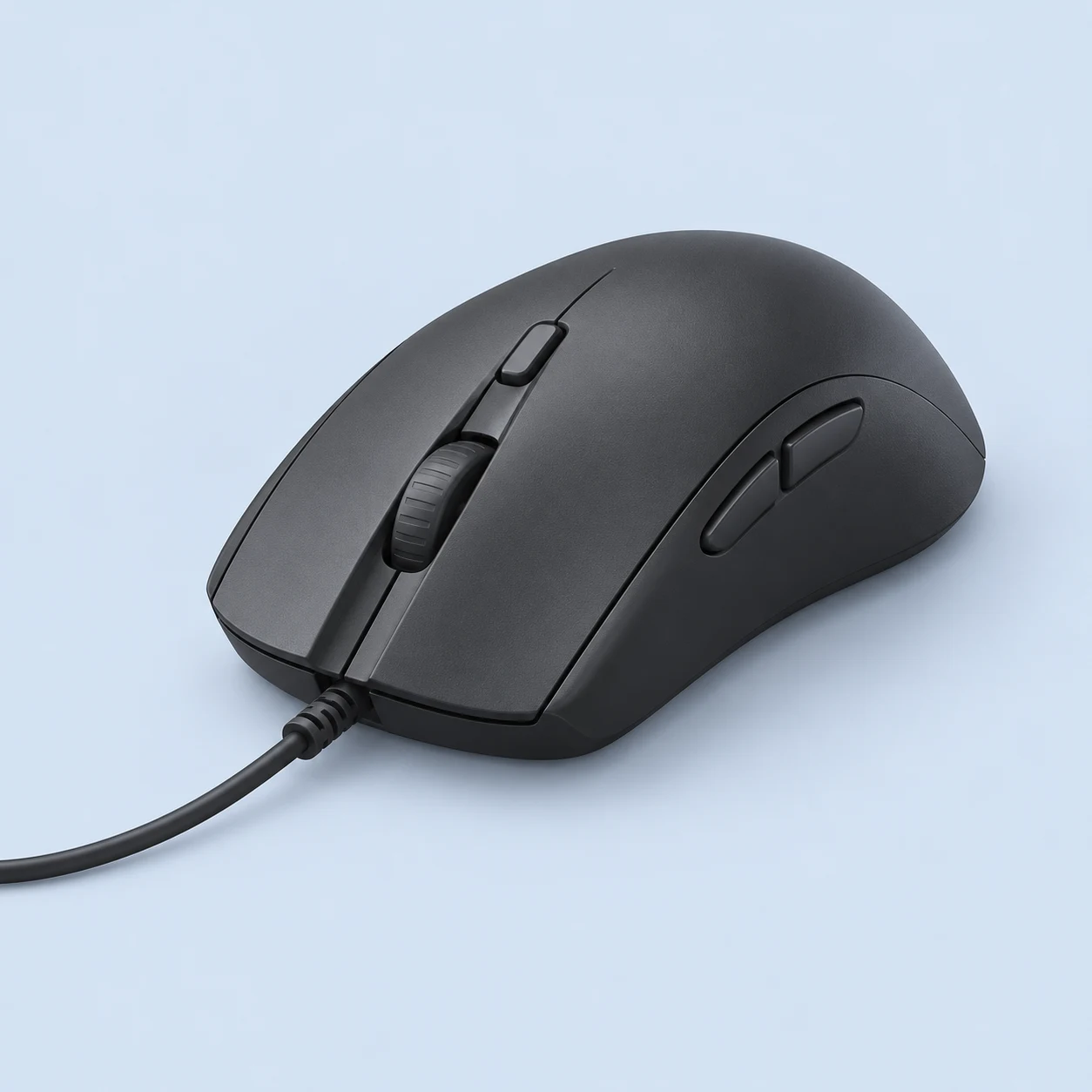 AI illustration of SteelSeries Rival 3 Gen 2; visual reference, not an official product photo
